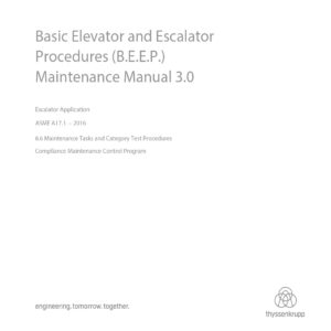 Escalator Maintenance Manual